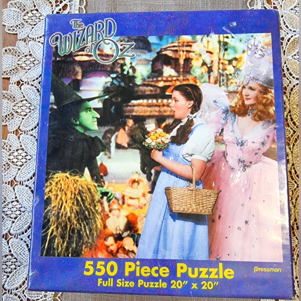 🆕️ Vintage The Wizard of Oz Puzzle - 550 Piece Full Size Puzzle 20" X 20" #4313